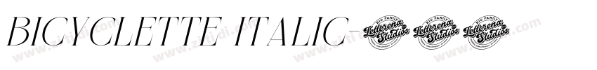 Bicyclette Italic字体转换 Bicyclette Italic字体转换